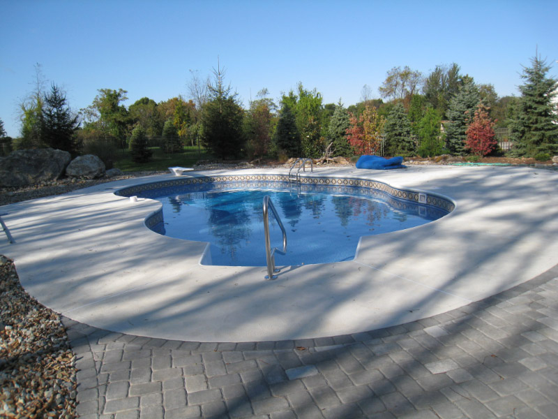 concrete pool patio