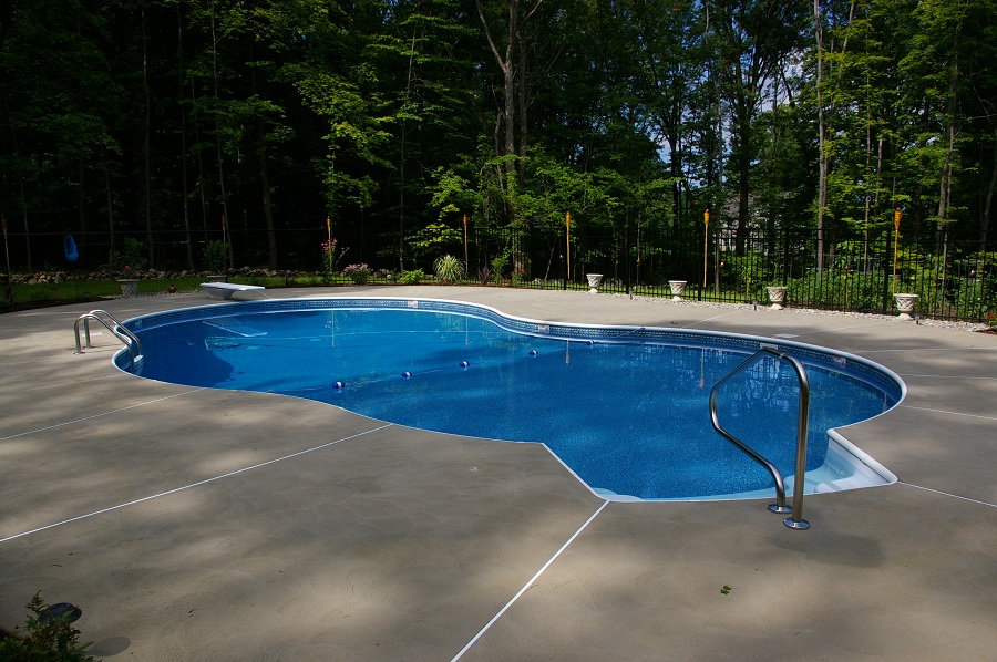 concrete swimming pool patios