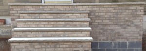 new masonry steps by J.W. Construction