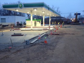 commercial concrete foundations for gas stations