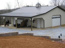 Pole Barn With Patio Cover In Sussex Nj Sussex County Concrete