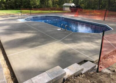 Concrete Pool Patio By JW Construction Co.
