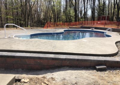 New Pool Concrete Patio