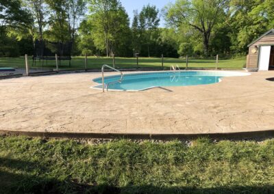 Pool Deck Removal and Stamped Concrete Replacement