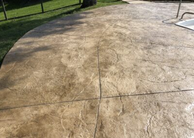 Curved Stamped Concrete Expansion Joint