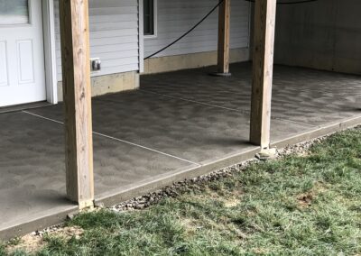 Concrete Patio Under Deck
